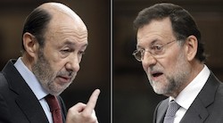 <p>Primer cara a cara Rajoy-Rubalcaba: &acirc;��Ni chicha ni limon&Atilde;&iexcl;&acirc;��</p>

