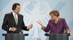 <p>"Luna de miel" entre Rajoy y &Atilde;�ngela Merkel</p>
