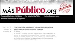 <p><i>Maspublico.org</i> busca 30.000 euros y Clemente enfada a la prensa</p>
