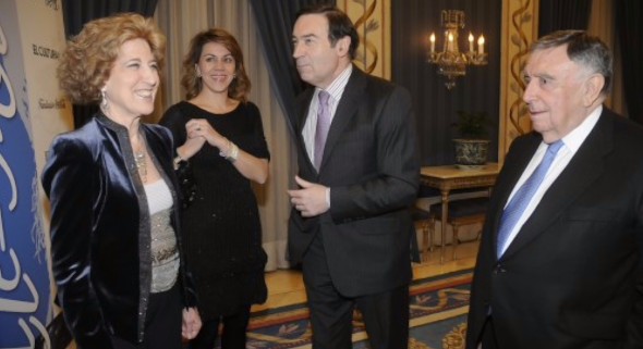 Carmen Iglesias, María Dolores de Cospedal, Pedro J. Ramírez y Luis María Anson (Foto: Manuel Engo)