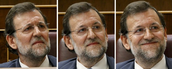 Mariano Rajoy en su esca�o. Efe