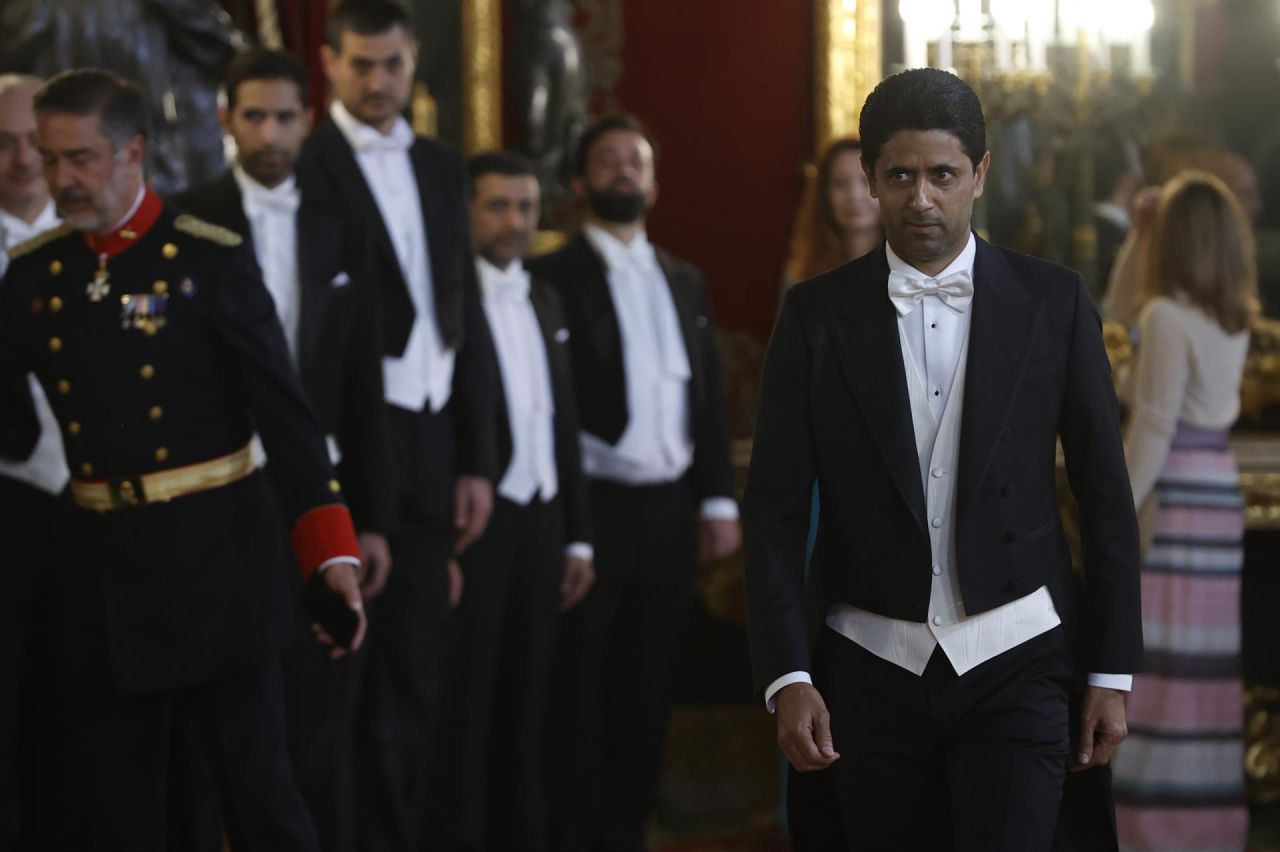 El empresario catarí y presidente del PSG, Nasser Al-Khelaifi.