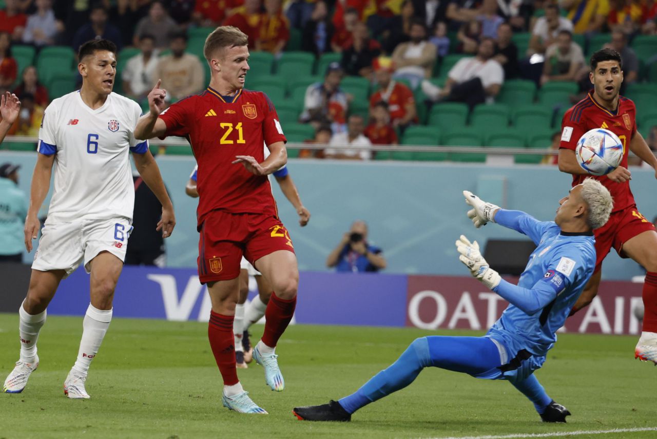 Dani Olmo anotó el primer gol de España en el Mundial