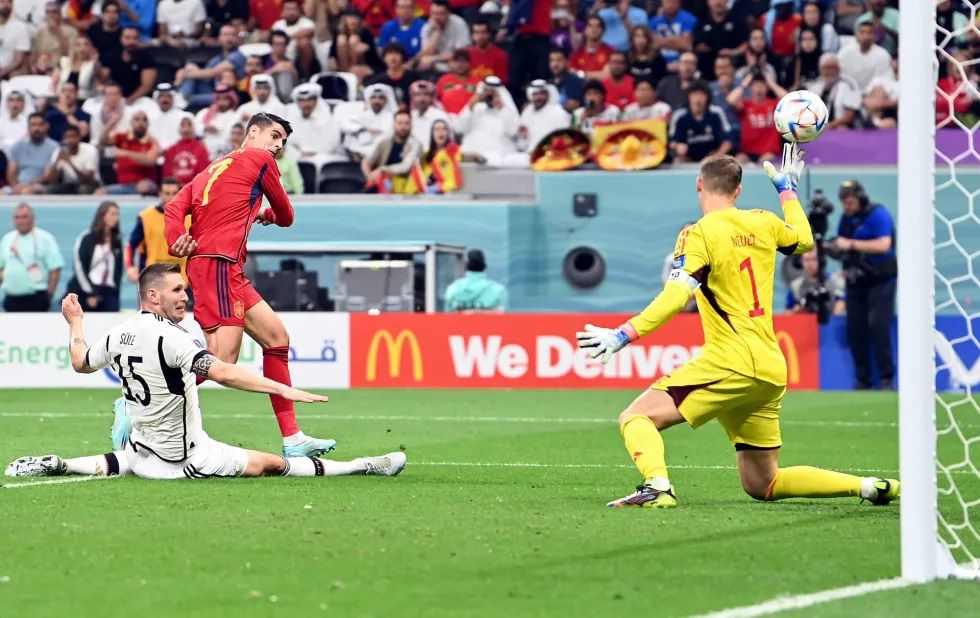 Morata se reivindicó con el gol español ante los germanos