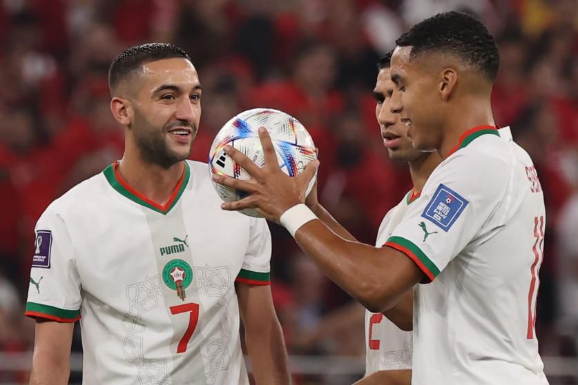 Ziyech volvió a ser fundamental para Marruecos
