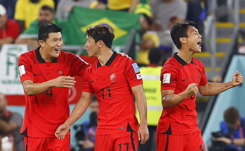 Corea del Sur vivió como una fiesta su derrota ante Brasil