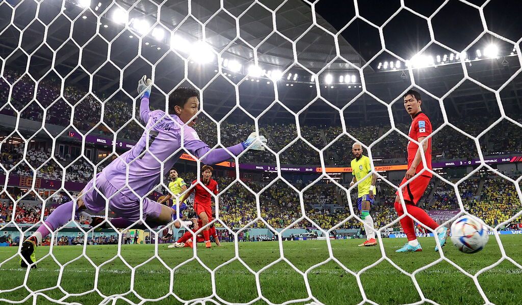 Brasil se divirtió en su goleada a Corea del Sur