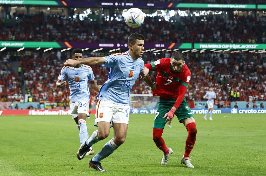 Rodri, el mejor jugador de España en el Mundial desde la posición de defensa central