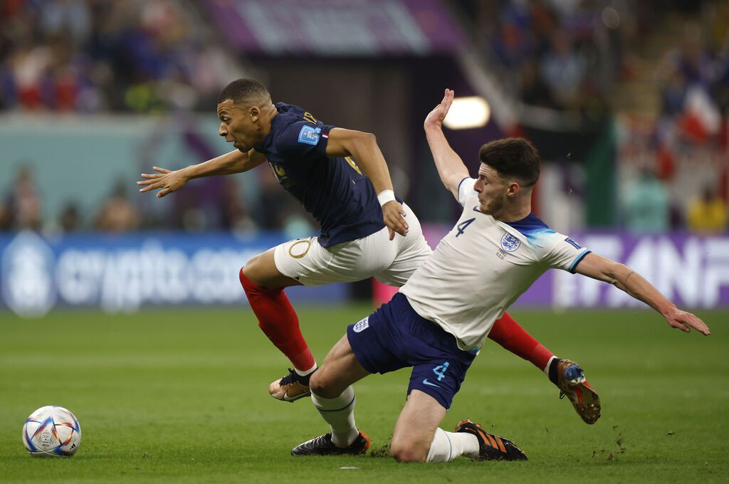 Declan Rice lució con Inglaterra ante Francia