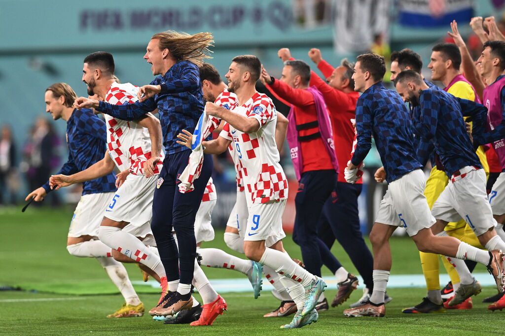 Los futbolistas croatas festejaron su tercer puesto en el Mundial