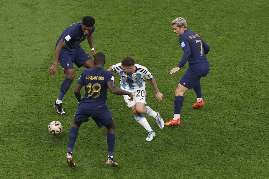 Mac Allister brilló en el centro del campo de Argentina para dominar la final