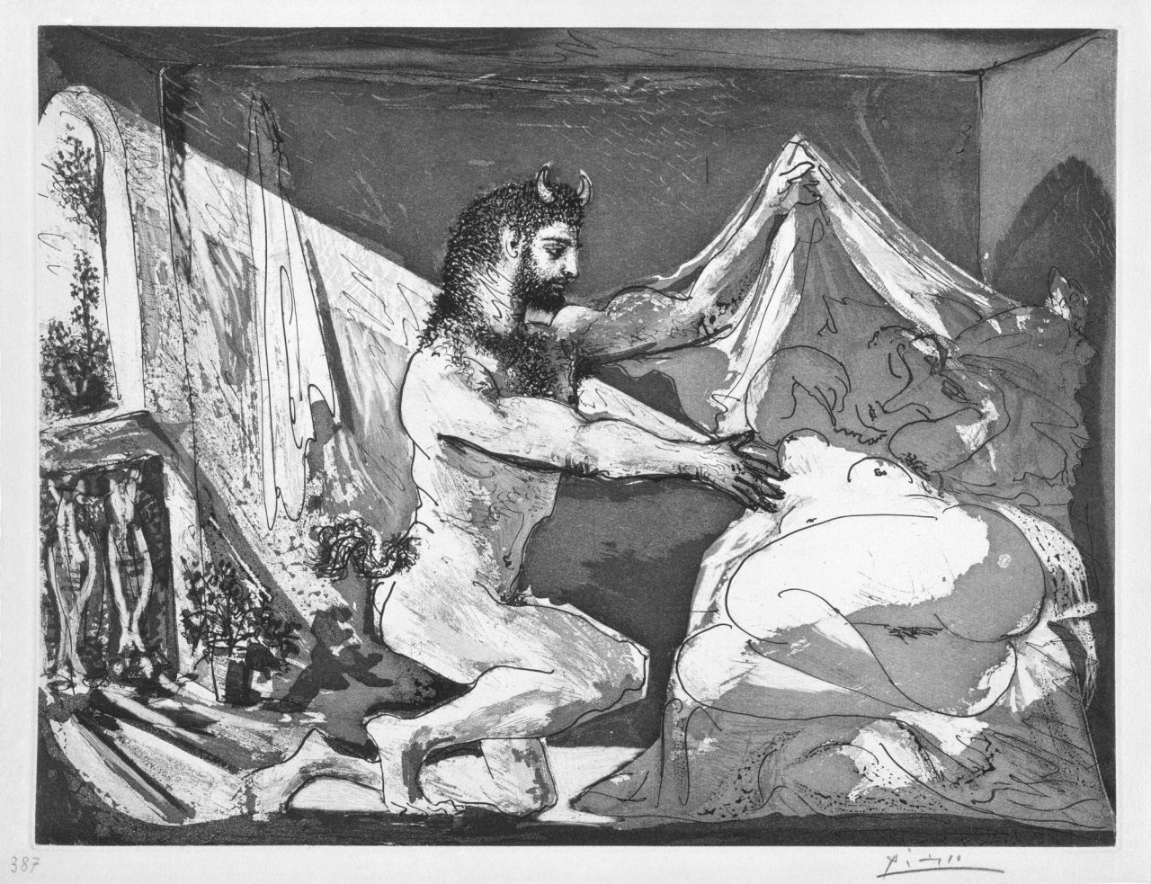 Fauno descubriendo a mujer, 1968