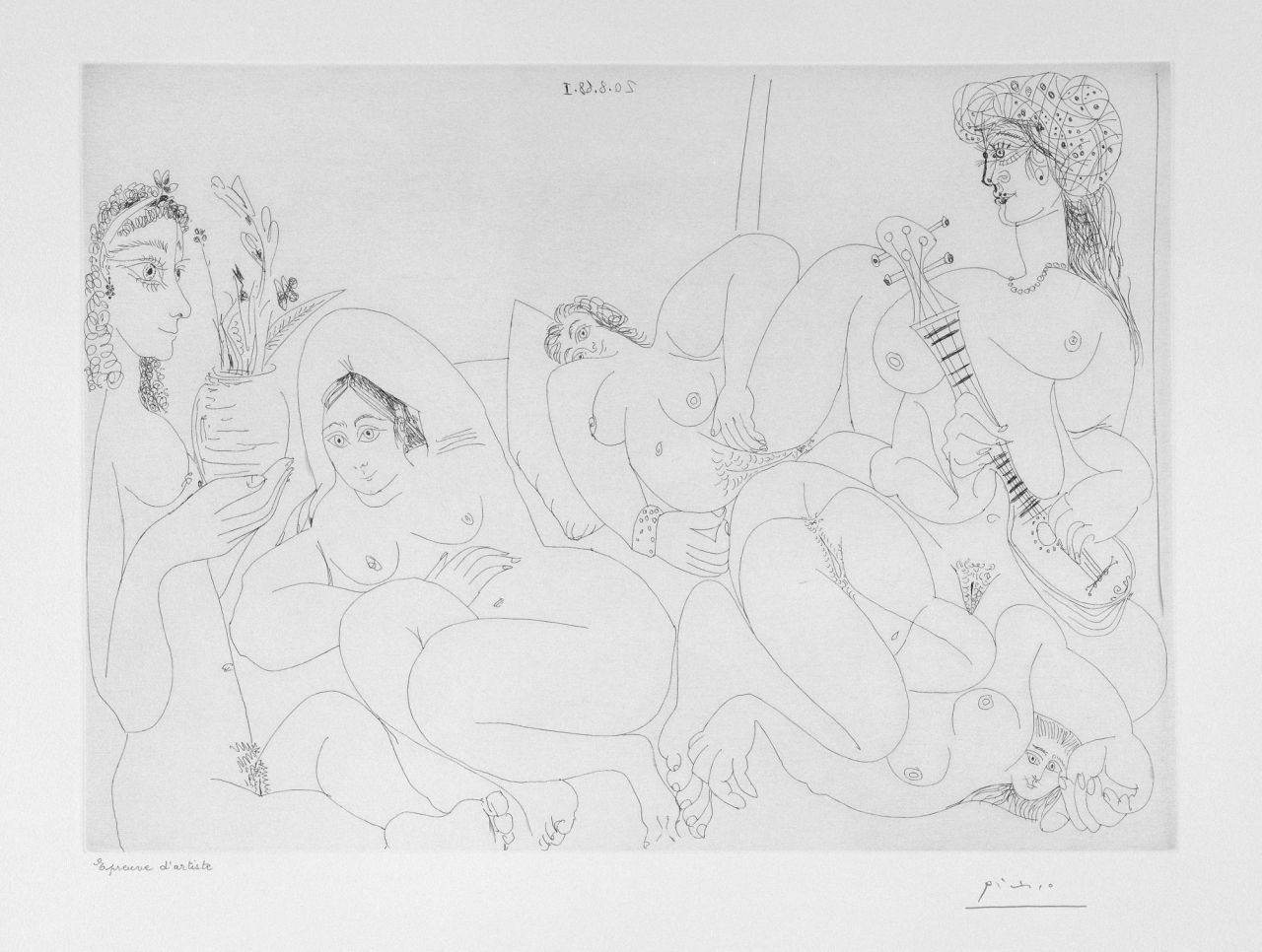 Guiño al baño turco: mujeres haciendo la siesta al sol, 1968