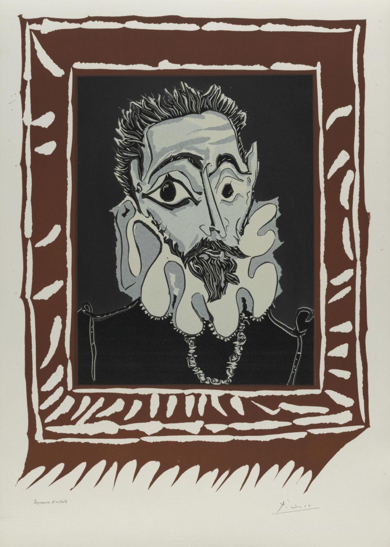 Hombre con gorguera, 1962