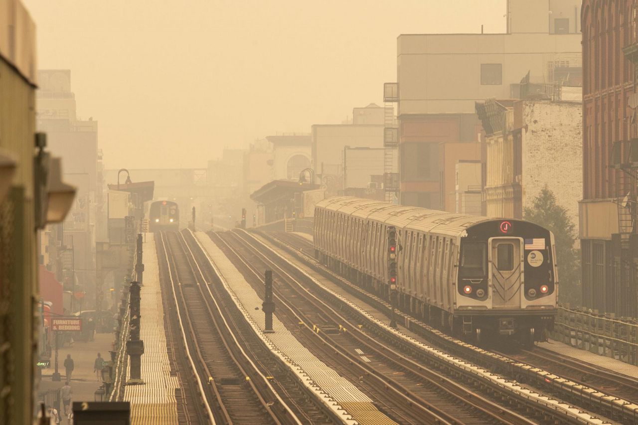 La ciudad de Nueva York, afectada por el humo de los incendios en Canadá.