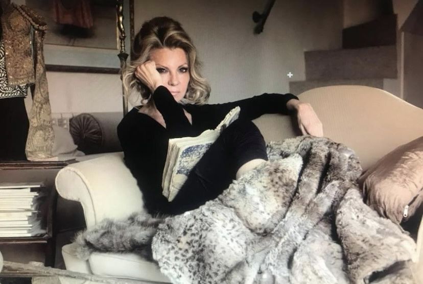 La pintora Covadonga Leyva en su estudio.