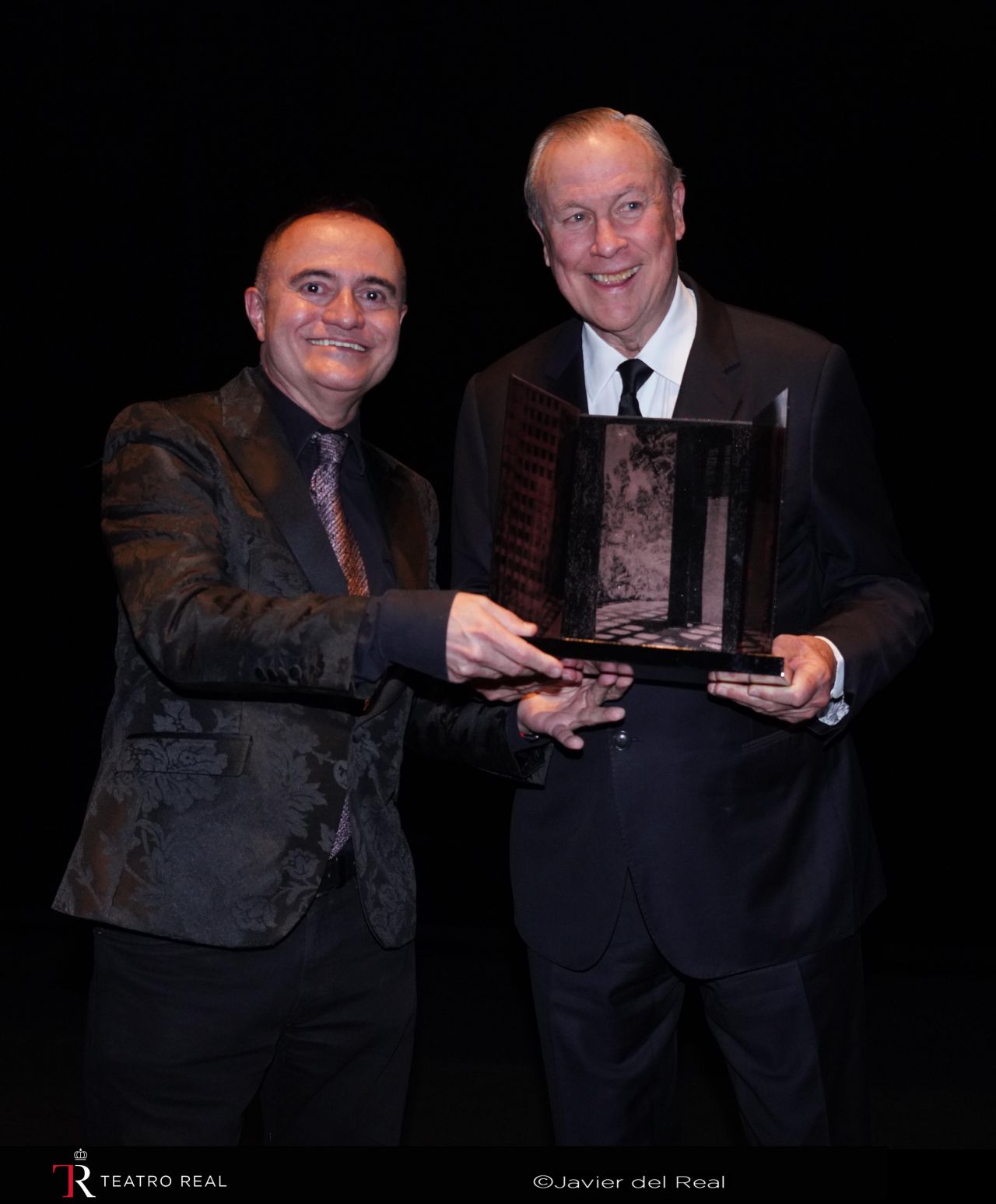 Joan Matabosch, director artístico del Teatro Real, y Robert Wilson, director de escena, escenógrafo y figurinista