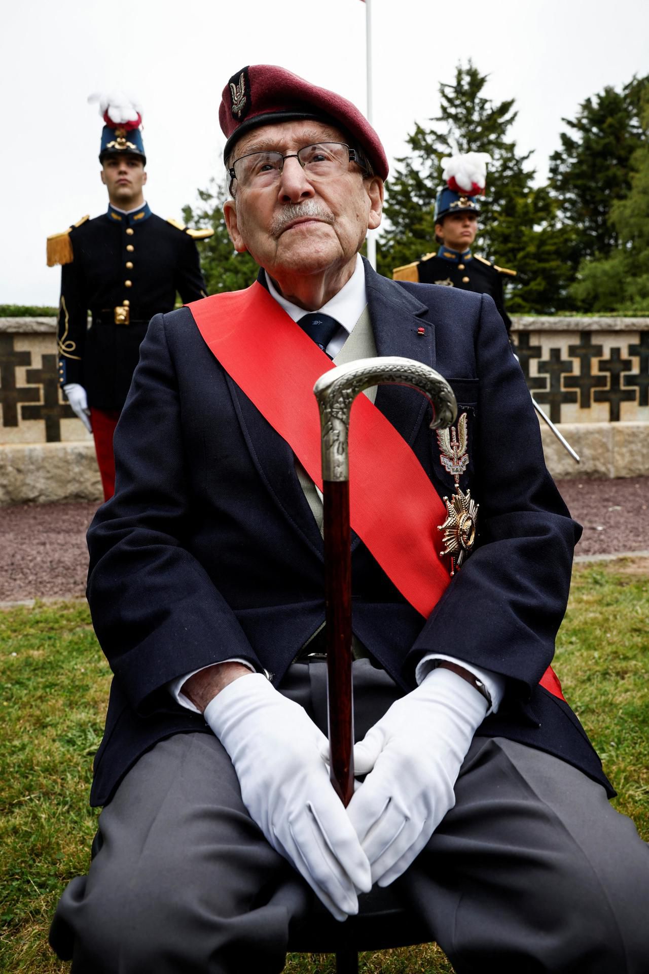 Achille Muller, último superviviente de las fuerzas de liberación francesas.