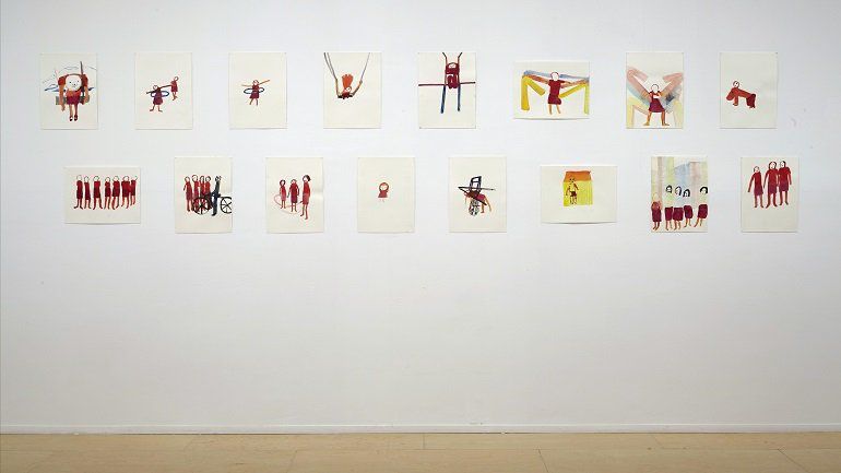 Vista de sala de la exposición. Anne-Marie Schneider, 2016