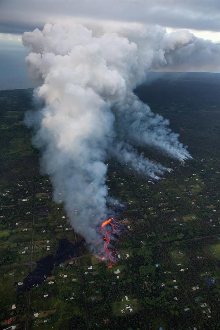 Erupción del volcán Kilauea, en Hawái