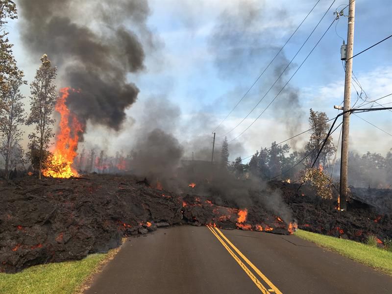 Erupción del volcán Kilauea, en Hawái