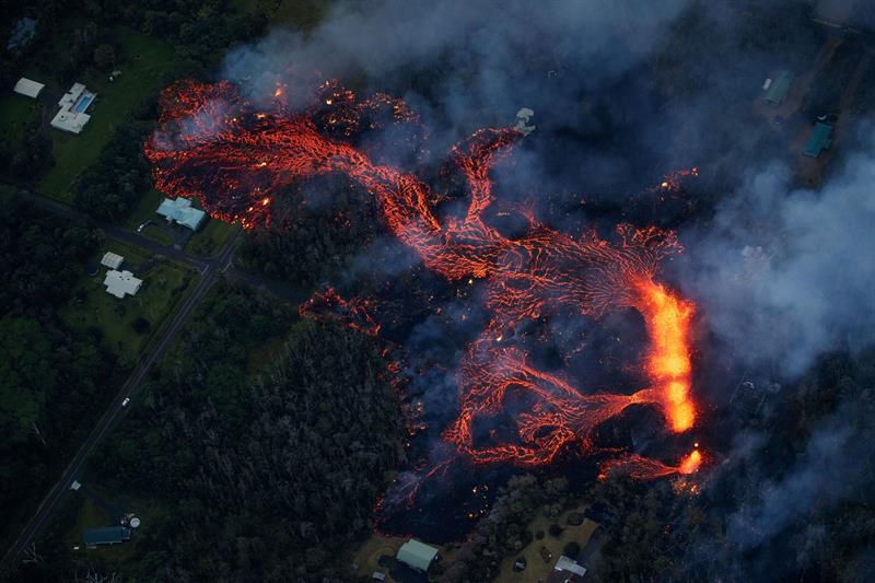 Erupción del volcán Kilauea, en Hawái