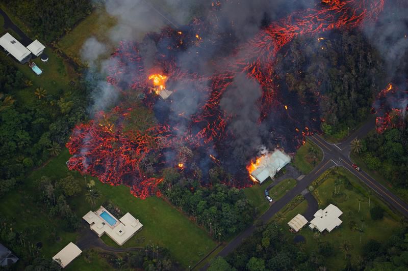 Erupción del volcán Kilauea, en Hawái