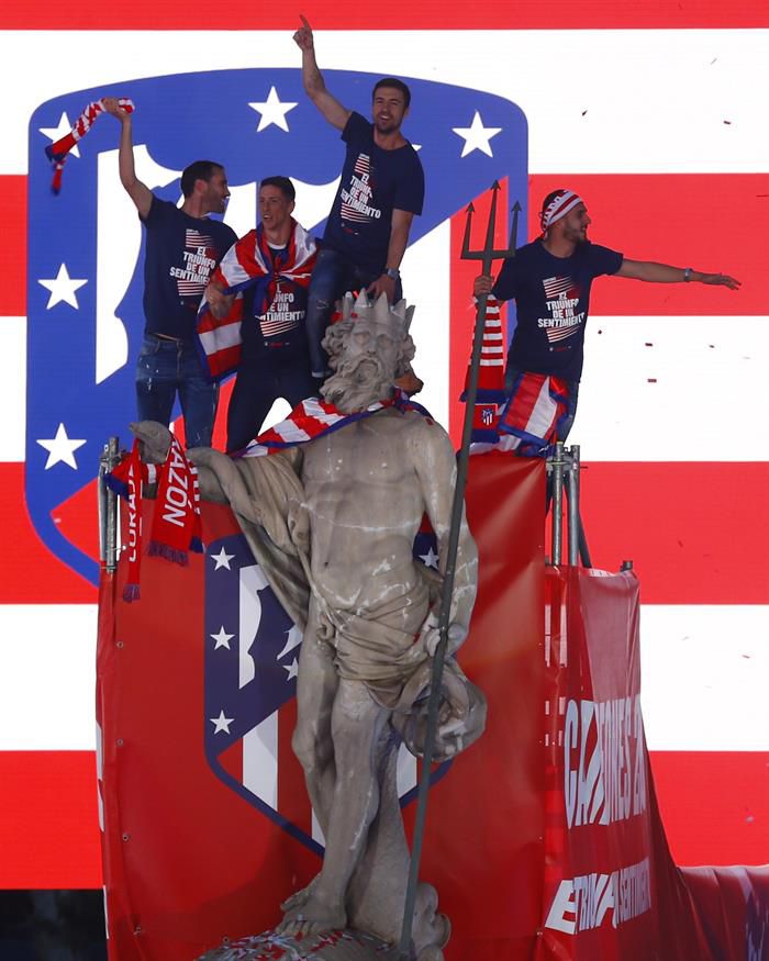 Gabi, Koke, Fernando Torres y Godín engalanaron a Neptuno tras años de sequía