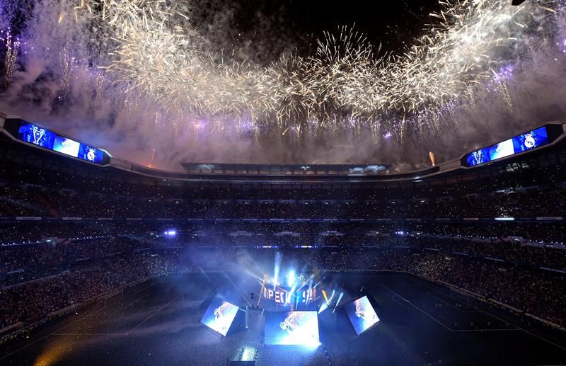 El espectacular evento organizado en el Santiago Bernabéu fue el colofón 