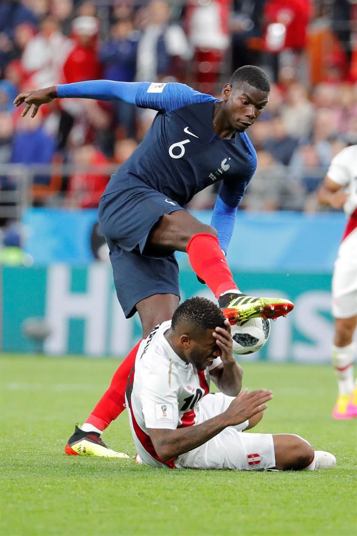 Pogba mejoró sus prestaciones ante el equipo peruano