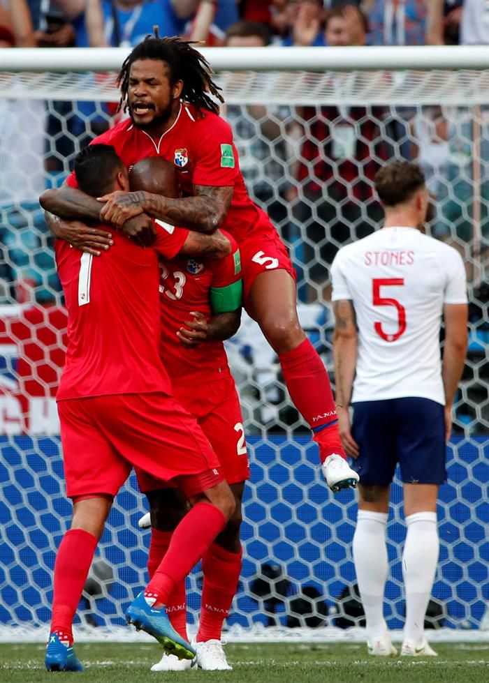 A pesar de la goleada encajada, Baloy  celebró el primer tanto de su país en un Mundial