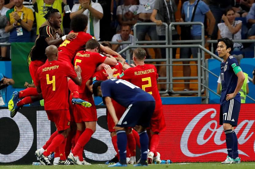 Bélgica pudo cantar victoria sólo en el descuento del duelo ante Japón