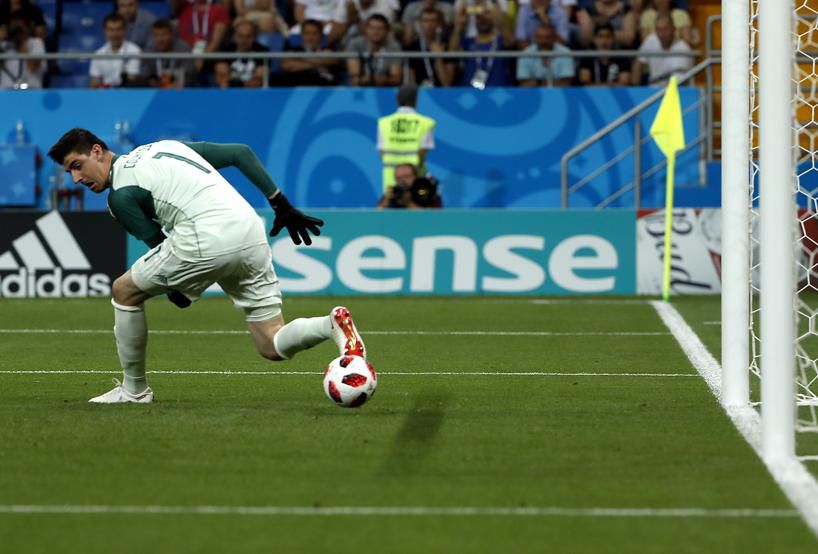 Courtois ha tenido que emplearse a fondo