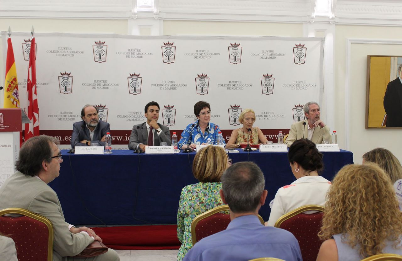 Vista de la última mesa redonda celebrada en el ICAM con motivo del VIII Da de la Justicia Gratuita