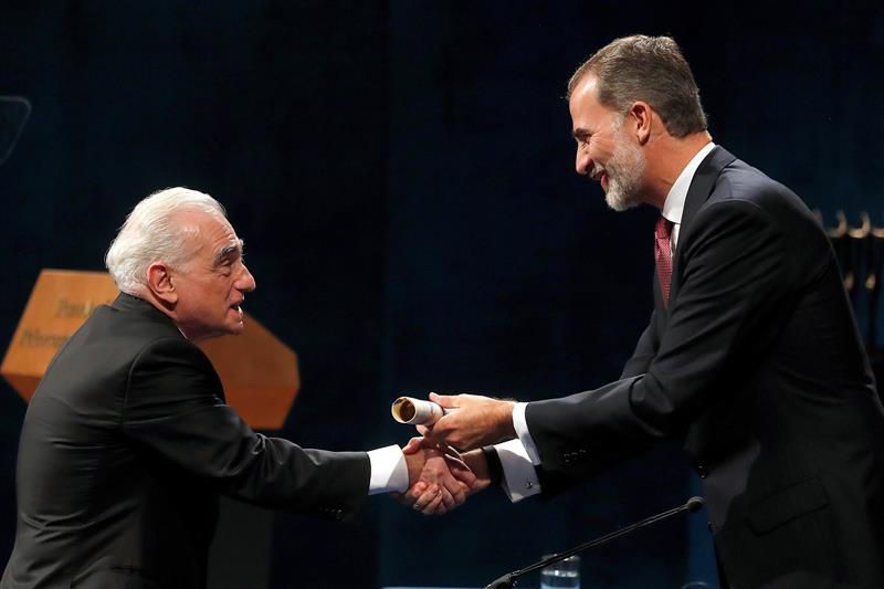 Felipe VI entrega el Premio Princesa de Asturias a Martin Scorsese