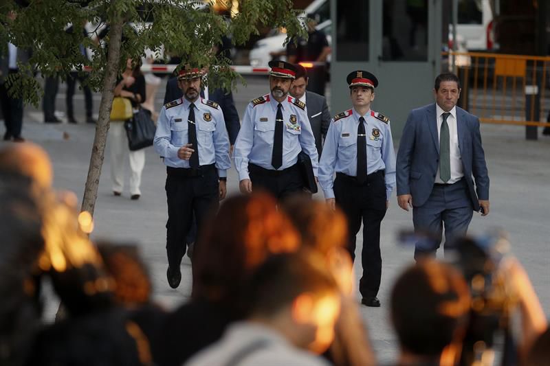 Josep Lluis Trapero, mayor de los Mossos, declara en la Audiencia Nacional