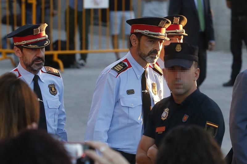 Josep Lluis Trapero, mayor de los Mossos, declara en la Audiencia Nacional