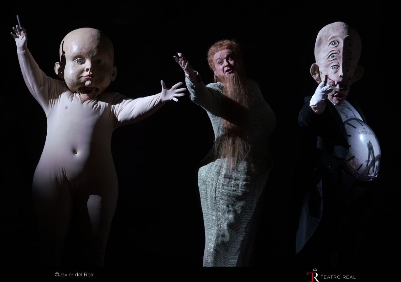 Monica Bacelli (Il Destino), Dominique Visse (La Natura), Karina Gauvin (L’Eternitá)