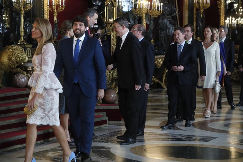 Recepción en el Palacio Real con motivo del Día de la Fiesta Nacional