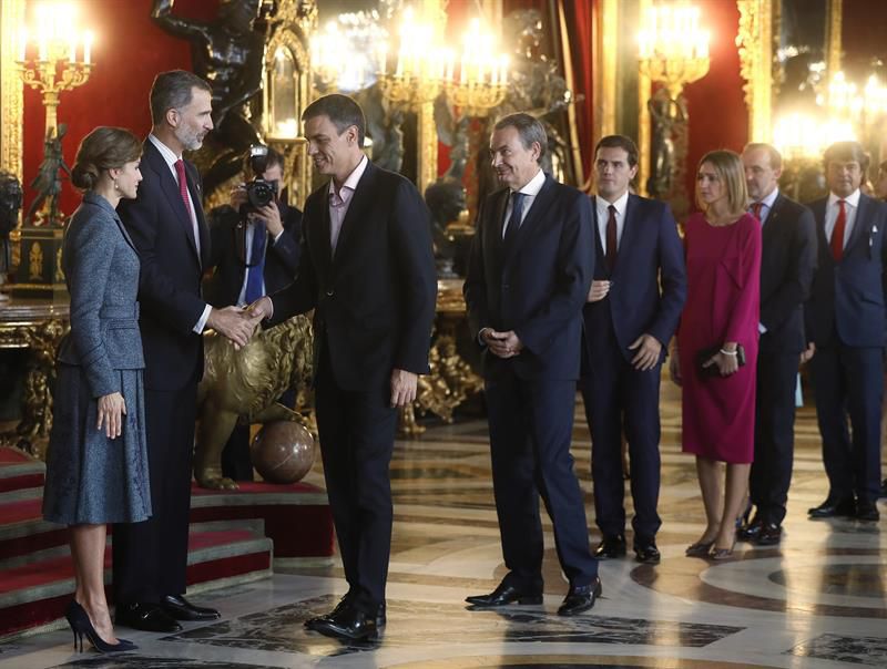 Recepción en el Palacio Real con motivo del Día de la Fiesta Nacional