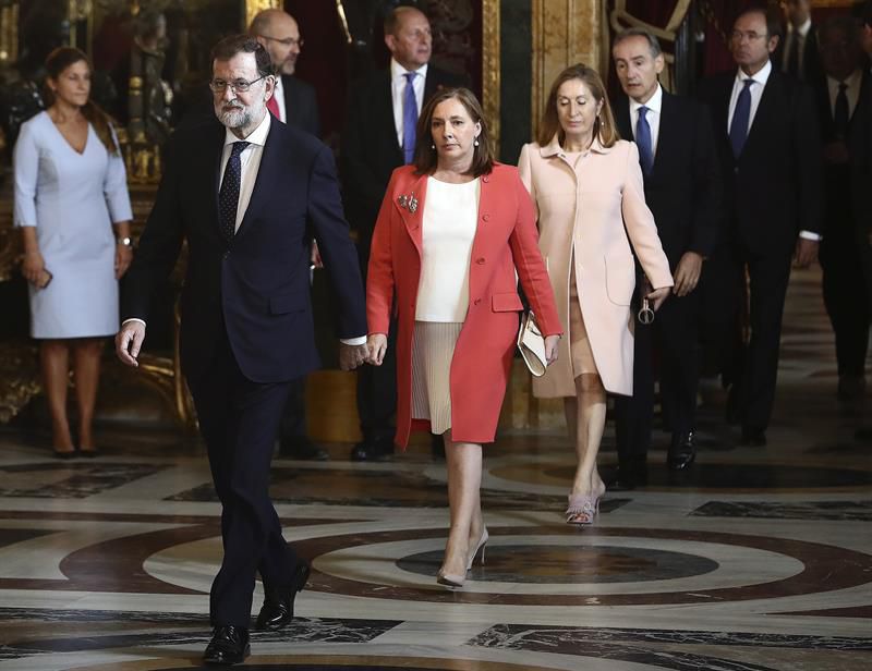 Recepción en el Palacio Real con motivo del Día de la Fiesta Nacional