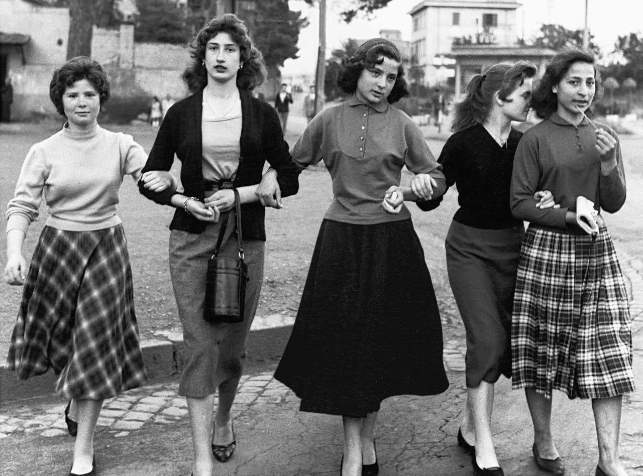 Group of young ladies, Rome 1956