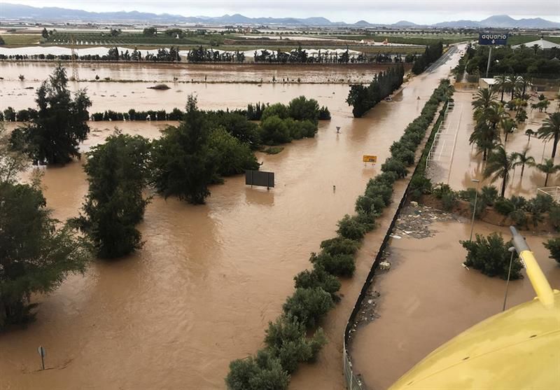La localidad murciana de Los Alcázares donde el ayuntamiento ha ordenado este viernes el desalojo de la urbanización Bahía Bella, el barrio de la Fuensanta y la zona cero de las inundaciones de diciembre de 2016.