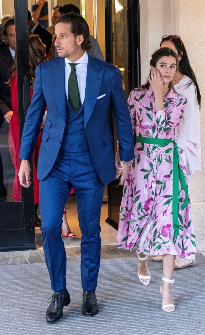 El tenista Feliciano López y Sandra Gago, invitados a la boda de Rafa Nadal y Mery Perelló.