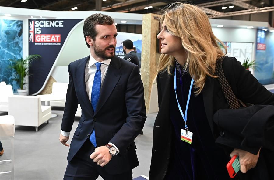 El presidente del PP, Pablo Casado