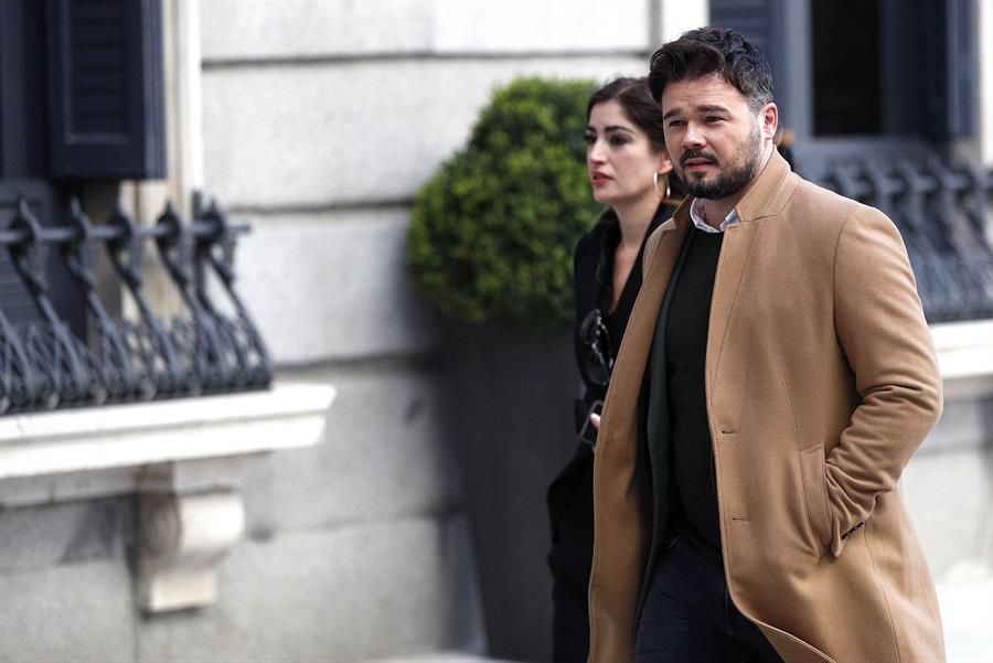 El portavoz parlamentario de ERC, Gabriel Rufián, ERC, a su llegada el Congreso