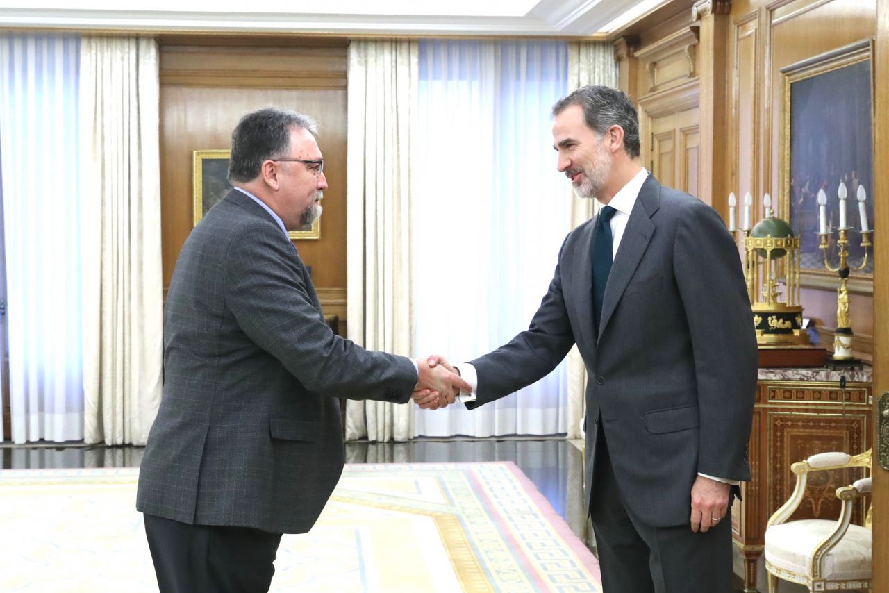 Audiencia del Rey a Isidro Manuel Martínez Oblanca, de Foro.