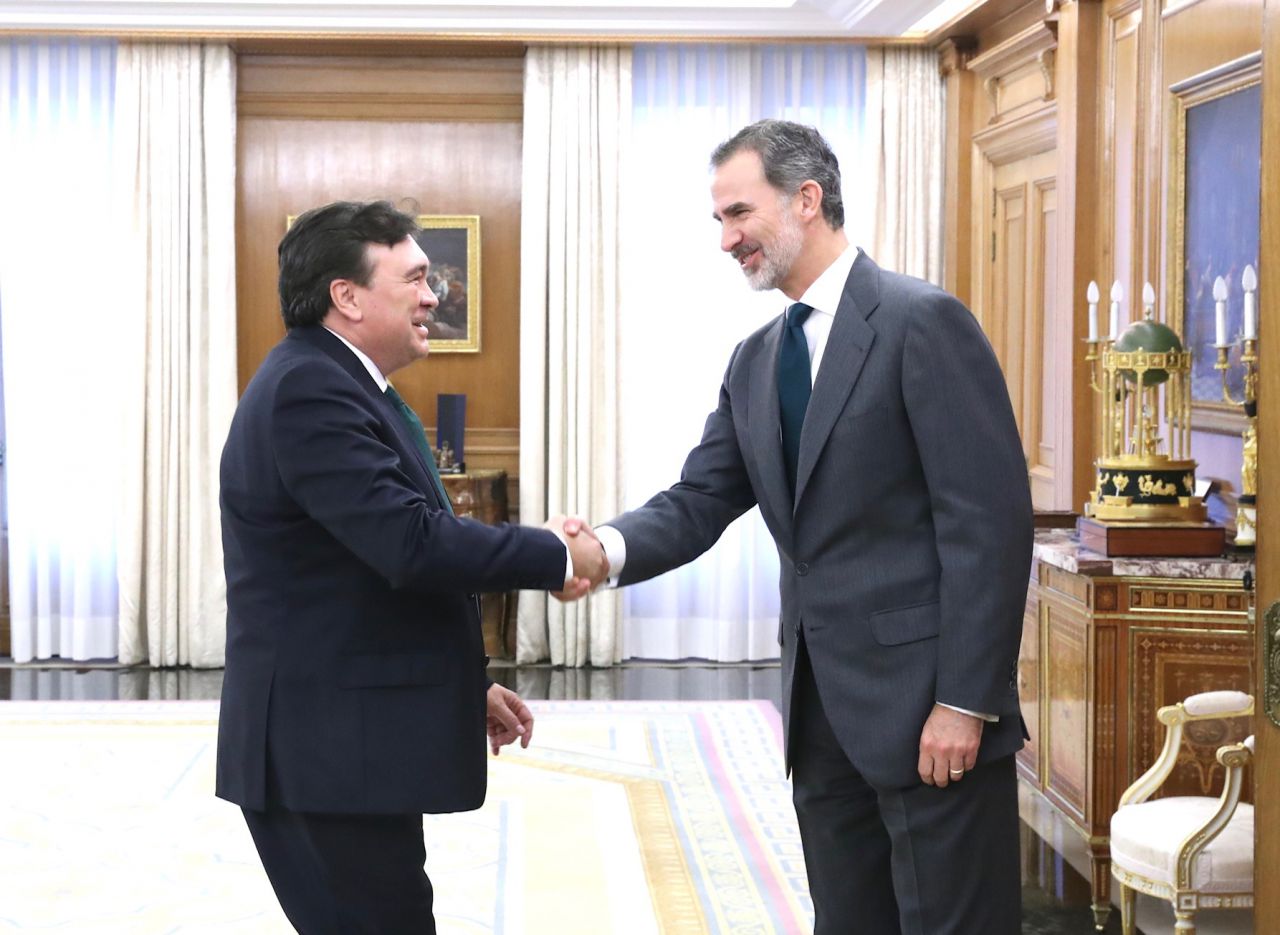 El Rey recibe en audiencia a Tomás José Guitarte Gimeno, de la Agrupación de Electores “Teruel Existe”.