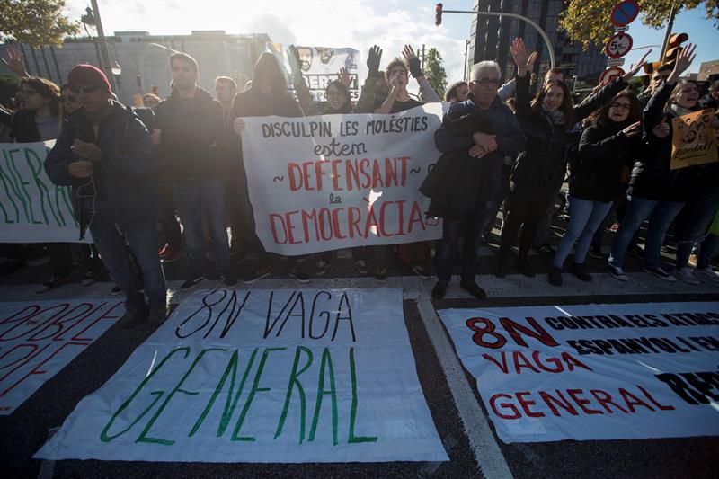 Huelga general en Cataluña del 8 de noviembre