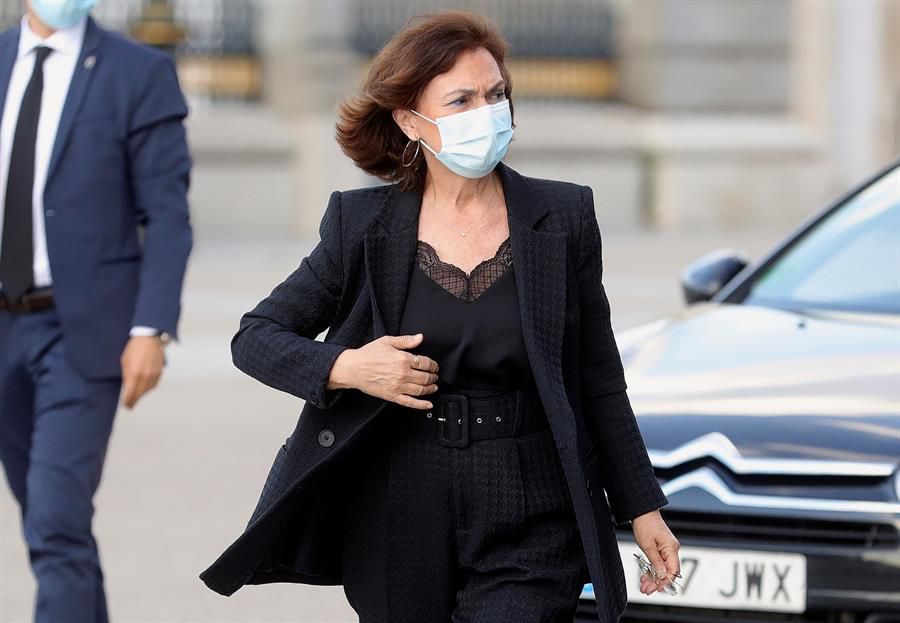 La vicepresidenta primera del Gobierno, Carmen Calvo.